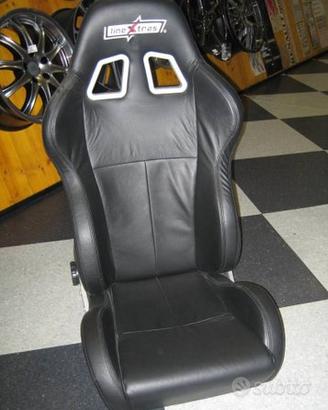 Sedili sportivi tuning reclinabili in pelle