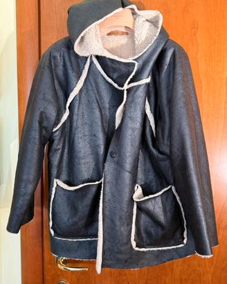 Giacca effetto pelle con interno teddy – T.D.D.