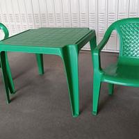 Tavolo e sedie plastica 