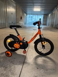 B’TWIN 500 Robot 14” bici bambino con rotelle