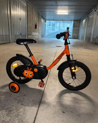 B’TWIN 500 Robot 14” bici bambino con rotelle
