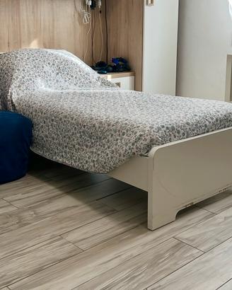 Letto singolo con rete e materasso nuovo- montegr