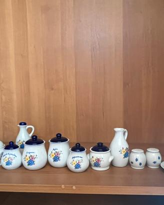 Servizio Cucina Vintage in Ceramica+Set Spezie