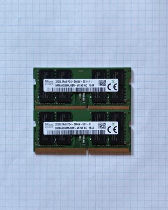 RAM Notebook SK hynix 64GB 2x32GB DDR4 PC4-2666V
