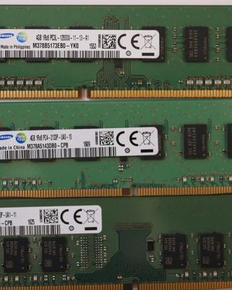 Samsung RAM DDR3 12 Gb (3 blocchi da 4Gb cadauno)