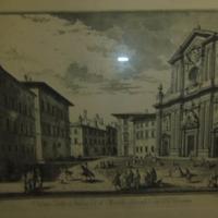 Acquaforte g.zocchi chiesa di s.michele bertelde