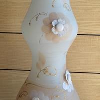 vaso in vetro satinato 