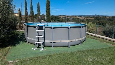 Piscina Intex 488x122 con Filtro a Sabbia Scaletta