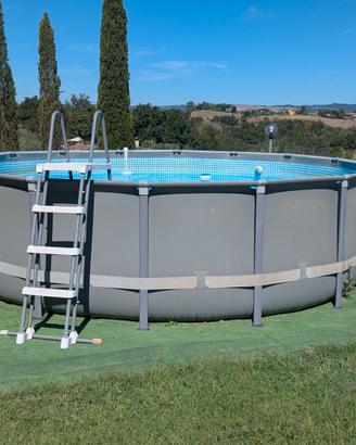 Piscina Intex 488x122 con Filtro a Sabbia Scaletta