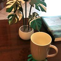 Soprammobile con sottobicchieri Monstera