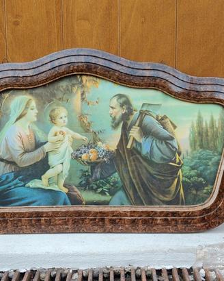 Capezzale Sacra Famiglia – Stampa cromolitografica