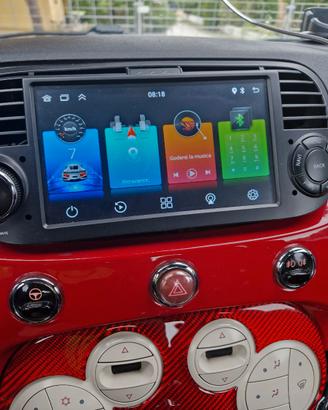 Autoradio fiat 500 dal 2009 android schermo 7"