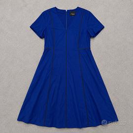 Marina Rinaldi Abito Midi Donna Blu Taglia 42