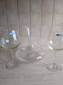 Set decanter e calici in cristallo Harrachov 1712