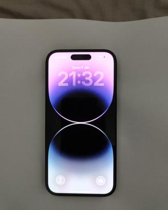 iphone 14 pro 128 gb con cover e carica rapida