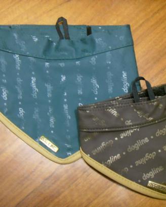 Bandana Cane Marrone Verde DogLine Taglie S M L XL