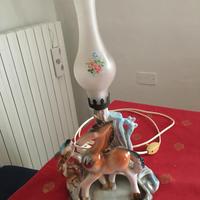 Vecchia lampada in ceramica anni 60