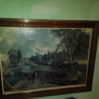 Quadro grande paesaggio  via guizza