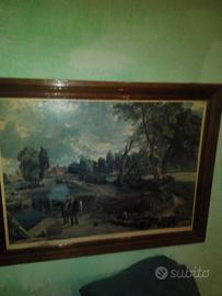 Quadro grande paesaggio  via guizza