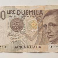 Banconota da lire 2.000 Gugliemo Marconi