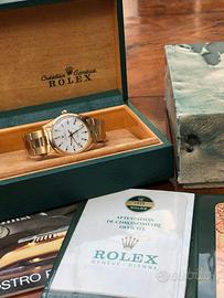 Rolex Oyster Perpetual 34mm full set in oro 18K