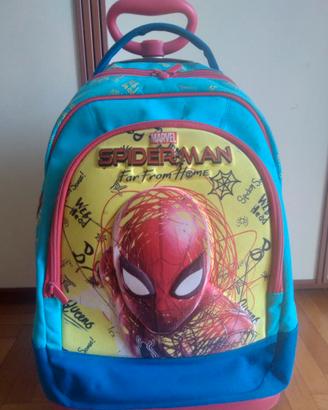 Zaino trolley scuola Spiderman