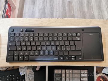 tastiera wireless con  touchpad rapoo