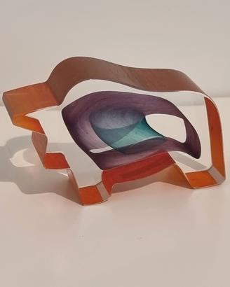Kosta Boda scultura in vetro artistico