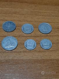 LOTTO DI 6 MONETE ALBANESI 