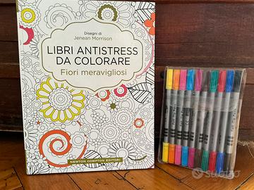 Libro antistress da colorare Fiori e Forme
