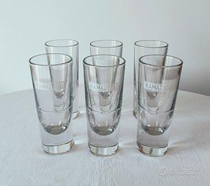 Set 6 bicchieri Amaro Ramazzotti, made in Italy