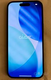 iPhone 15 nero 256 Gb garanzia Apple Care