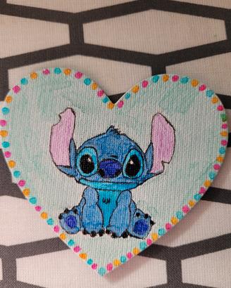 calamita Stitch fatto a mano su tela 