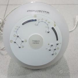 lampada sveglia da comodino rowenta sunshine