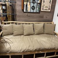 Divano in legno naturale da esterno/interno