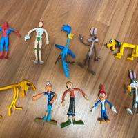 Personaggi Pupazzi Gomma Anni 70/80 vintage