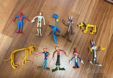 Personaggi Pupazzi Gomma Anni 70/80 vintage