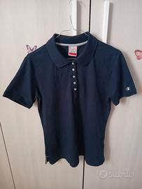 Polo Champion vintage anni 90 donna blu tg L