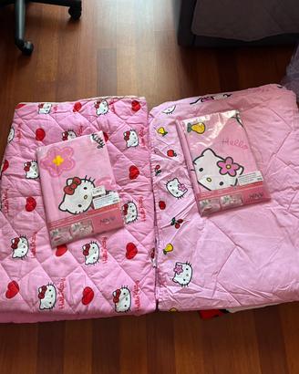 Set trapunta e lenzuola Hello Kitty