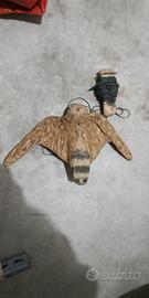 Caccia civetta in metallo  antica