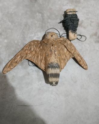 Caccia civetta in metallo  antica