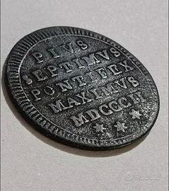 moneta 1 baiocchi  1802 - pio VII - stato pontific