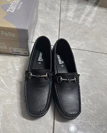 Scarpe mocassino donna vera pelle n. 36