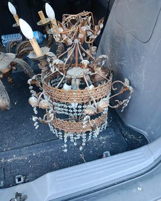 lampadario anni 50/60 funzionante