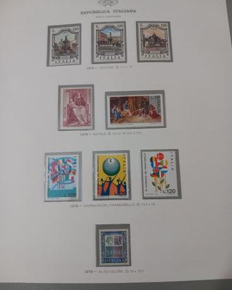 Francobolli 1978 Italia