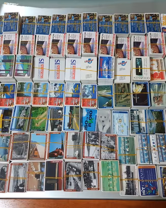 Lotto di più di 7000 carte Viacard vintage anni 90