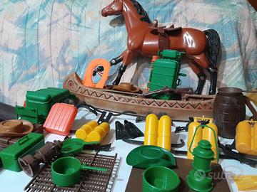 stock accessori big jim mattel canoa cavallo
