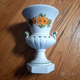 Vaso in ceramica dipinto a mano Vintage