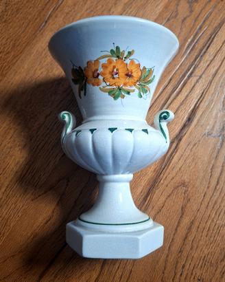 Vaso in ceramica dipinto a mano Vintage