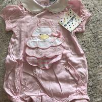 Body rosa "la cicogna"